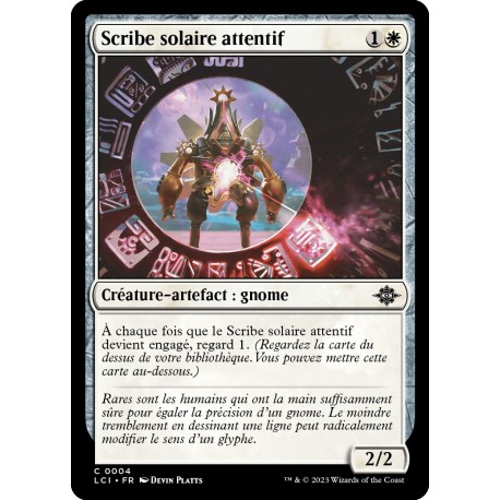 (Foil) Blanche - Scribe solaire attentif (C) [LCI]