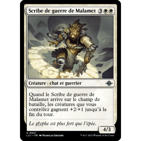 (Foil) Blanche - Scribe de guerre de Malamet (U) [LCI]