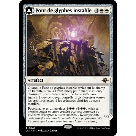 (Foil) Blanche - Pont de glyphes instable (R) [LCI]