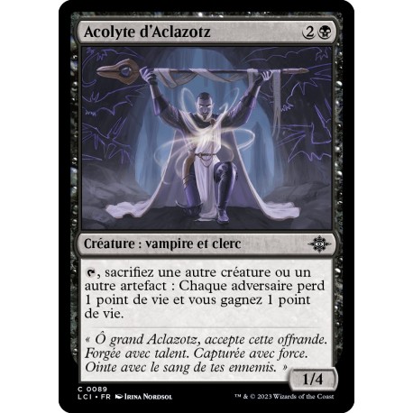 (Foil) Noire - Acolyte d'Aclazotz (C) [LCI]