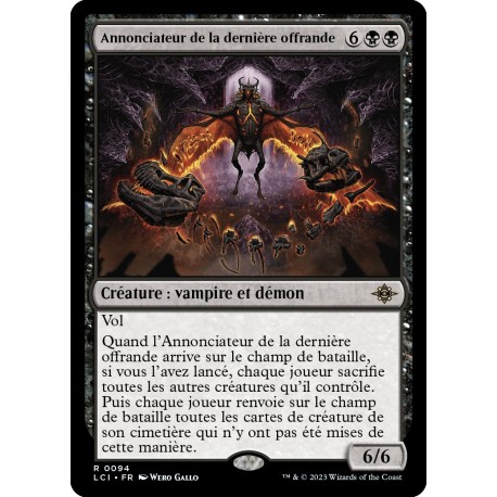 (Foil) Noire - Annonciateur de la dernière offrande (R) [LCI]