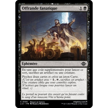 (Foil) Noire - Offrande fanatique (C) [LCI]