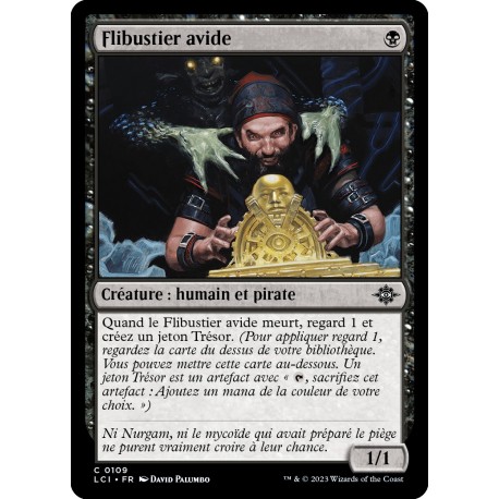 (Foil) Noire - Flibustier avide (C) [LCI]