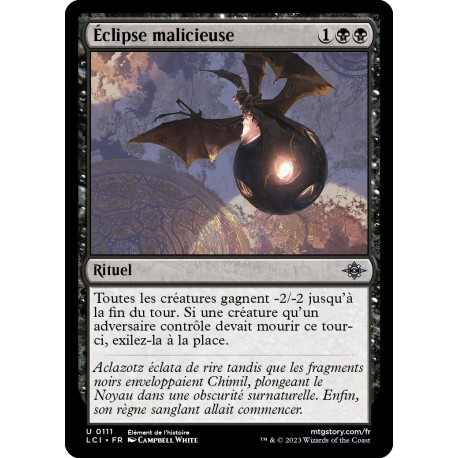 (Foil) Noire - Éclipse malicieuse (U) [LCI]