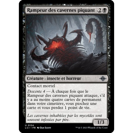 (Foil) Noire - Rampeur des cavernes piquant (U) [LCI]