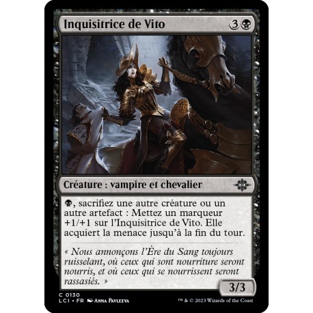 (Foil) Noire - Inquisitrice de Vito (C) [LCI]