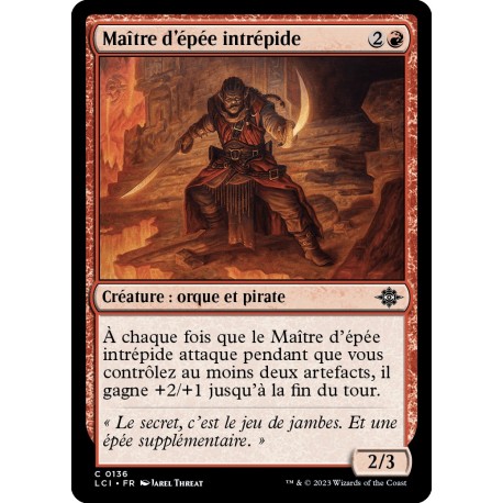 (Foil) Rouge - Maître d'épée intrépide (C) [LCI]