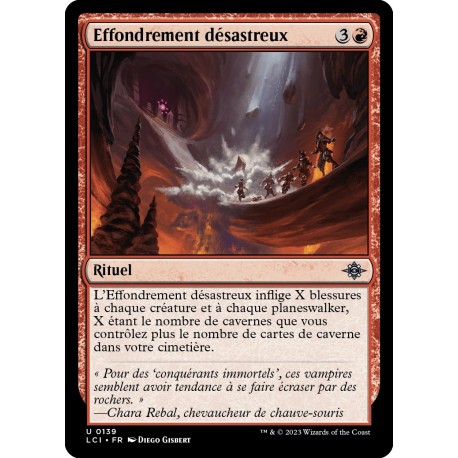 (Foil) Rouge - Effondrement désastreux (U) [LCI]