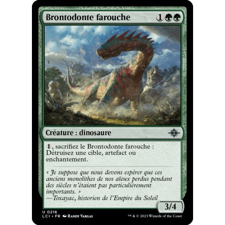 (Foil) Verte - Brontodonte farouche (U) [LCI]