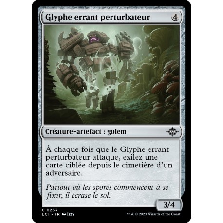 (Foil) Artefact - Glyphe errant perturbateur (C) [LCI]
