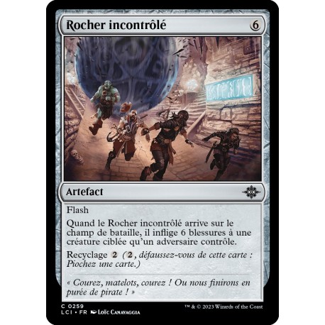 (Foil) Artefact - Rocher incontrôlé (C) [LCI]