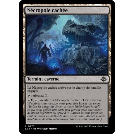 (Foil) Terrain - Nécropole cachée (C) [LCI]