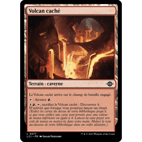 (Foil) Terrain - Volcan caché (C) [LCI]