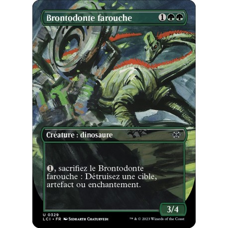 (Foil) Verte - (BL) Brontodonte farouche (U) [LCI]