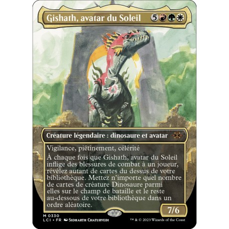 (Foil) Multicolore - (BL) Gishath, avatar du Soleil (M) [LCI]