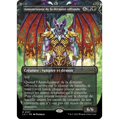 (Foil) Noire - (BL) Annonciateur de la dernière offrande (R) [LCI]