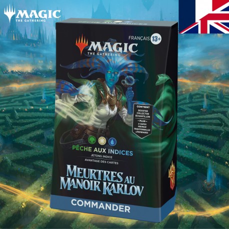 Deck Commander Magic: The Gathering - Meurtres Au Manoir Karlov (100 Cartes, Booster Échantillon, Version FR)