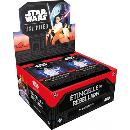 Display Étincelle de Rébellion de 24 boosters - Star Wars™: Unlimited (Disponible le 8 Mars 2024)
