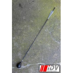 Flèche (Arrow) Tête Ronde / Hampe Noire / Empennage Argenté - IDV Engineering