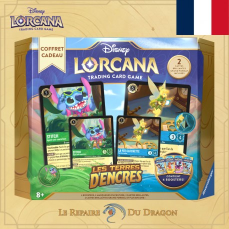 Le Coffret Cadeau, Les Terres d'Encres - Disney Lorcana - Langue : Français (en boutique 23/02/24 | expédition 8/3/24)