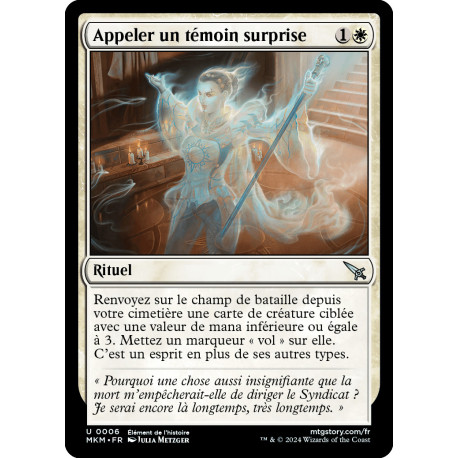 (Foil) Blanche - Appeler un témoin surprise (U) [MKM]