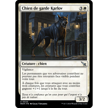 (Foil) Blanche - Chien de garde Karlov (U) [MKM]