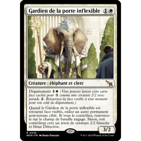 (Foil) Blanche - Gardien de la porte inflexible (R) [MKM]