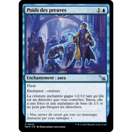 (Foil) Bleue - Poids des preuves (U) [MKM]