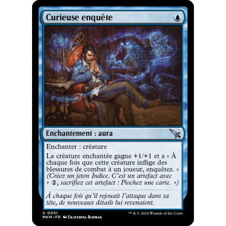 (Foil) Bleue - Curieuse enquête (U) [MKM]
