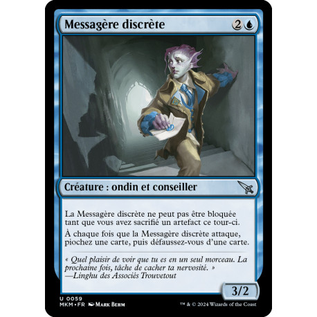 (Foil) Bleue - Messagère discrète (U) [MKM]