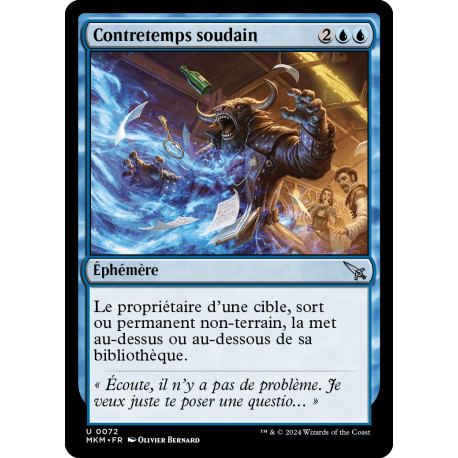 (Foil) Bleue - Contretemps soudain (U) [MKM]