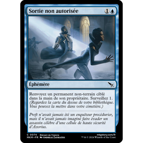 (Foil) Bleue - Sortie non autorisée (C) [MKM]