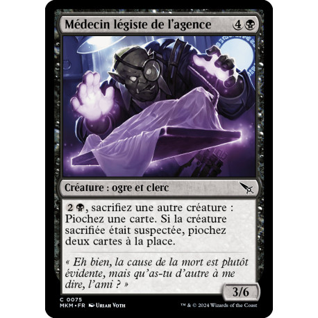 (Foil) Noire - Médecin légiste de l'agence (C) [MKM]