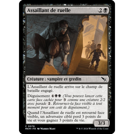 (Foil) Noire - Assaillant de ruelle (C) [MKM]