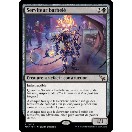 (Foil) Noire - Serviteur barbelé (R) [MKM]