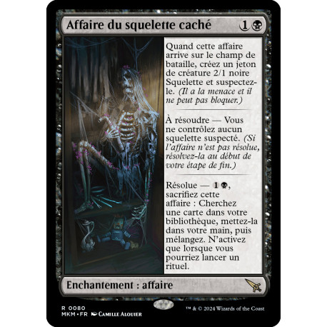 (Foil) Noire - Affaire du squelette caché (R) [MKM]