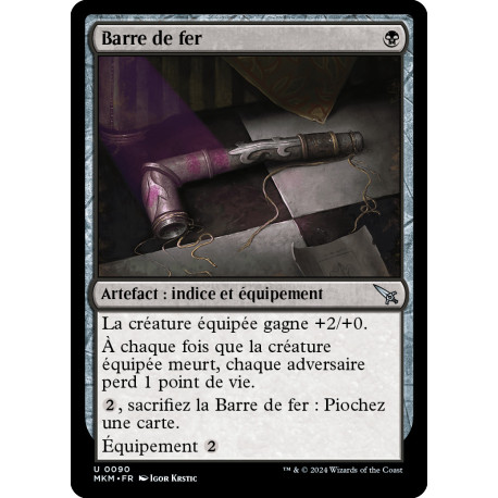 (Foil) Noire - Barre de fer (U) [MKM]