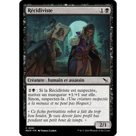 (Foil) Noire - Récidiviste (C) [MKM]