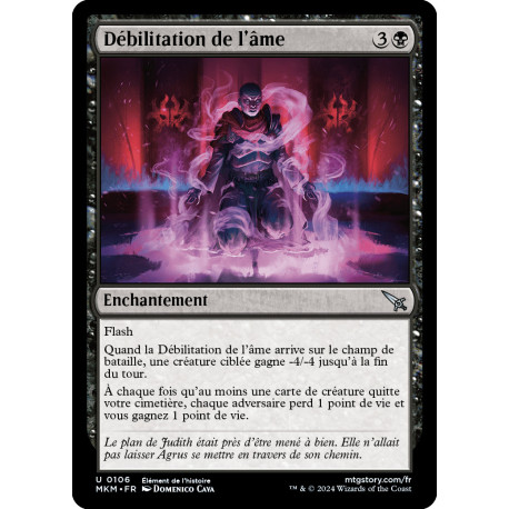 (Foil) Noire - Débilitation de l'âme (U) [MKM]