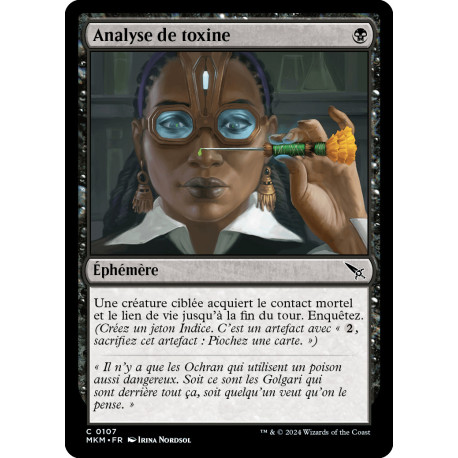 (Foil) Noire - Analyse de toxine (C) [MKM]