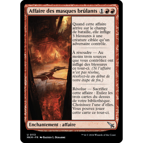 (Foil) Rouge - Affaire des masques brûlants (U) [MKM]