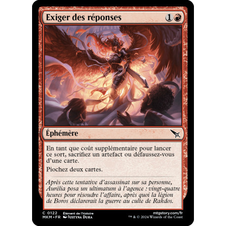 (Foil) Rouge - Exiger des réponses (C) [MKM]