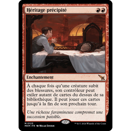 (Foil) Rouge - Héritage précipité (M) [MKM]
