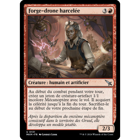 (Foil) Rouge - Forge-drone harcelée (U) [MKM]