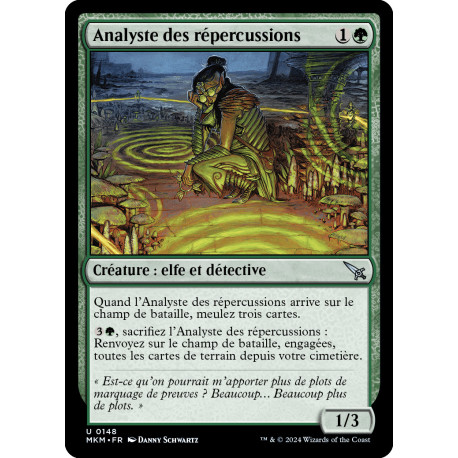 (Foil) Verte - Analyste des répercussions (U) [MKM]