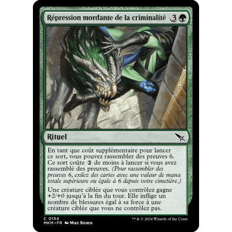 (Foil) Verte - Répression mordante de la criminalité (C) [MKM]