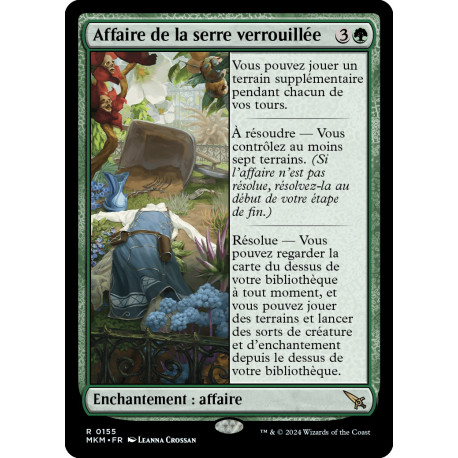(Foil) Verte - Affaire de la serre verrouillée (R) [MKM]