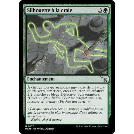 (Foil) Verte - Silhouette à la craie (U) [MKM]