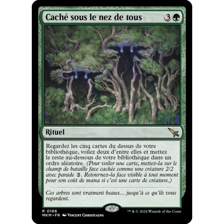 (Foil) Verte - Caché sous le nez de tous (R) [MKM]