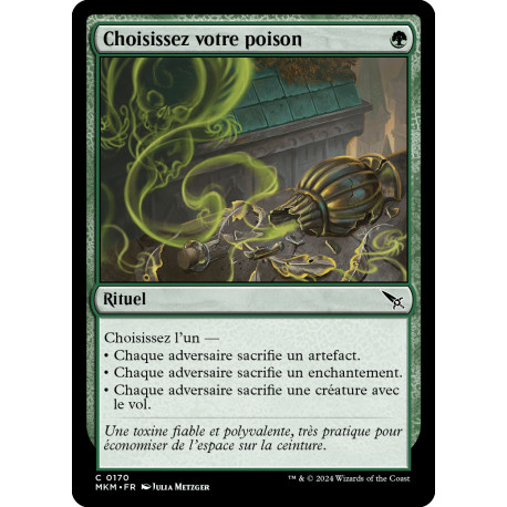 (Foil) Verte - Choisissez votre poison (C) [MKM]